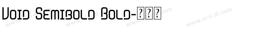 Void Semibold Bold字体转换